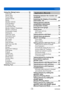 Page 3ContentsVQT5A33
- 3 -
Using the [Setup] menu ...................... 54[Clock Set] ................................................... 54
[W orld Time] ................................................ 54
[T
ravel Date]
 ................................................ 54
[Airplane Mode] ........................................... 54
[Beep] .......................................................... 54
[Speaker V

olume]
 ........................................ 55
[Cust.Set Mem.]...