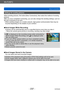 Page 237Wi-Fi/NFC
About connectionsVQT5A33
- 237 -
Settings for sending pictures
When sending pictures, first select [New Connection], then select the method of sending 
pictures. 
After you have completed connecting, you can also change the sending settings, such as 
the size of pictures to be sent.
 • When sending images on a mobile network, high packet communication fees may be  incurred depending on the details of your contract.
 ■Send Images While Recording
A picture can be automatically sent to a specified...