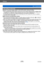 Page 270Others
Q&A  TroubleshootingVQT5A33
- 270 -
Recording (continued)
Reddish horizontal streaks appear on the LCD monitor during recording. ●This is characteristic of MOS sensors which serve as the camera’ s pickup sensors. It appears when 
the subject has a bright part. Some unevenness may occur in the surrounding areas, but this is not 
a malfunction. It is recorded in motion pictures but is not recorded on still pictures.
 ●It is recommended that you take pictures while taking care not to expose the...