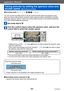 Page 94Application (Record)
Taking pictures by setting the aperture value and 
shutter speed  
[Manual Exposure] ModeVQT5A33
- 94 -
 ■Recording mode: 
You can use this recording mode to set the desired shutter speed and aperture value 
when you want to take pictures using the same exposure (same combination of shutter 
speed and aperture value) or when you cannot obtain pictures at the desired brightness 
even after compensating the exposure.
Set mode dial to 
Turn the control ring to select the aperture value,...