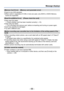 Page 66- 66 -
Message displays
[Memory Card Error]     [Memory card parameter error]
 ●Card is not of SD standard.  ●When cards in capacities of 4 GB or more are used, only SDHC or SDXC Memory 
Cards are supported. 
[Read Error]/[Write Error]     [Please check the card]
 ●Data read has failed. → Check whether card has been inserted correctly (→10). ●Data write has failed. → Turn off power and remove card , before re-inserting and turning on power again.
 ●Card may possibly be damaged. ●Try with a different...