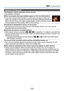 Page 70- 70 -
Q&A  Troubleshooting
Playback (Continued)
The Playback volume and beep volume are low.
 ●The speaker is blocked.
White round spots like soap bubbles appear on the recorded picture.
 ●If you take a picture with the flash in a dark place or indoors, white round 
spots may appear on the picture caused by the flash reflecting particles of 
dust in the air. This is not a fault. A characteristic of this is that the number 
of round spots and their position differ in every picture.
[Thumbnail is...