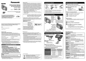 Page 21.Accesorios estándar
2.Nombres de las partes
3. Inserción de tarjeta (opcional)/baterías
4.Secuencia de operaciones
Estimado cliente:
¡Gracias por haber elegido Panasonic!
Usted ha comprado uno de los más sofisticados y confiables productos que se 
encuentran en el mercado hoy día. Úselo correctamente, le garantizamos que usted y su 
familia gozarán de él durante años. Tómese un rato para rellenar la información abajo.
El número de serie se encuentra en la etiqueta ubicada en la cara inferior de su...