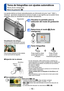 Page 16- 16 -
Toma de fotografías con ajustes automáticos 
Modo [Auto inteligente]
Modo de grabación: 
Visualice la pantalla para la 
selección del modo de grabación
Seleccione el modo  [Auto 
inteligente]
Tome fotografías
Pulse hasta la mitad 
(pulse ligeramente y 
enfoque) Pulse a fondo (pulse el botón 
firmemente para grabar)
Los ajustes óptimos se hacen automáticamente con información tal como “cara”, “brillo” y 
“distancia”, apuntando simplemente la cámara al sujeto, lo que significa que se pueden tomar...