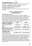 Page 113113VQT1C63
Others
Limited Warranty (For USA Only)
Panasonic Digital Still Camera
Limited Warranty
Limited Warranty Coverage
If your product does not work properly because of a defect in materials or 
workmanship, Panasonic Consumer Electronics Company or Panasonic Puerto 
Rico, Inc. (collectively referred to as “the warrantor”) will, for the length of the 
period indicated on the chart below, which starts with the date of original 
purchase (“warranty period”), at its option either (a) repair your...