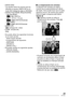 Page 2323VQT1E30
• [SENS.DAD]:
Los ajustes serán los mismos que los 
utilizados al ajustar LÍMITE ISO en el 
modo ISO Inteligente [ ] en [ISO800].
• [ASPECTO]/[TAMAÑ. IM.]/[CALIDAD]:
– [  ENLARGE]:
h: (7M)/Fino
– [  4˝ × 6˝/10 × 15 cm]:
/ (2,5M EZ)/Estándar
– [  E-MAIL]:
h/  (0,3M EZ)/Estándar
• [MODO AF]:
[
W] (enfoque de 1 área)
•  [LÁMP. AYUDA AF]
[ON]
•  No puede utilizar las siguientes funciones 
en el modo sencillo.
– Modo ángulo elevado
–Compensación de exposición
– [RÁFAGA]
– [ZOOM D.]
– [MODO COL.]
•...