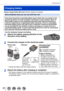 Page 2020SQW0021
Preparations
Charging battery
Always charge before first use! (battery shipped uncharged)
About batteries that you can use with this unit
It has been found that counterfeit battery packs which look very similar to the 
genuine products are made available to purchase in some markets. Some of 
these battery packs are not adequately protected with internal protection to 
meet the requirements of appropriate safety standards. There is a possibility 
that these battery packs may lead to fire or...