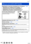 Page 227227SQW0021
Wi-Fi
What you can do with the Wi-Fi function
Operating the camera by connecting it to a smartphone (→228)Taking pictures via a smartphone (remote recording)
Playing back pictures in the camera on a smartphone/tablet
Saving pictures in the camera to the smartphone/tablet
Sending pictures in the camera to social networking services
Writing the location information on pictures in the camera
Connect easily, transfer pictures easily
You can easily use the Wi-Fi function by 
pressing and holding...