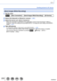 Page 245245SQW0021
Wi-Fi
Sending pictures to AV device
[Send Images While Recording]
1Set the menu
 → [New Connection] → [Send Images While Recording] → [AV device]
2Select [Via Network] or [Direct] to connect (→263)
3Select the device you wish to connect to • When the connection is established, the confirmation screen for the transmission setting is displayed. Check the setting and press [MENU/SET]. T o change the send setting, press [DISP.] 
button. (→271)
4Take still pictures • To change the setting or...