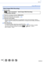 Page 256256SQW0021
Wi-Fi
Using WEB services
[Send Images While Recording]
1Set the menu
 → [New Connection] → [Send Images While Recording] 
→ [Cloud Sync. Service]
2Check the message and press [MENU/SET]
3Select [Via Network] and connect  (→264)
4Check the send setting • When the connection is established, the confirmation screen for the transmission setting is 
displayed. Check the setting and press [MENU/SET]. T o change the send setting, press [DISP.] 
button. (→271)
5Take still pictures • To change the...