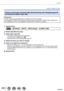 Page 260260SQW0021
Wi-Fi
Using “LUMIX CLUB”
Using a previously acquired login ID/confirming and changing login ID 
and password ([Set Login ID])
Preparation
To use a previously acquired login ID, confirm your ID and password.
To change the “LUMIX CLUB” password on the camera, access the “LUMIX CLUB” website from 
your smartphone or PC and change the “LUMIX CLUB” password in advance.
1Set the menu
 →  [Setup] → [Wi-Fi] → [Wi-Fi Setup] → [LUMIX CLUB]
2Select [Set/Add Account]
3Select [Set Login ID] • The login ID...