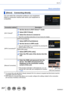 Page 267267SQW0021
Wi-Fi
About connections
[Direct]    Connecting directly
You can select the connection method to your equipment. 
Select a connection method with which your equipment is 
compatible.
Connection methodDescription
[Wi-Fi Direct]
*1
1Set the device to Wi-Fi Direct™ mode
2Select [Wi-Fi Direct]
3Select the device to connect to
 • Read the operating instructions of your device for details.
[WPS Connection
]
*2
[WPS (Push-Button)]
1Select [WPS (Push-Button)]
2Set the device to WPS mode
 • You can wait...