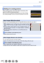 Page 270270SQW0021
Wi-Fi
About connections
Settings for sending pictures
When sending pictures, first select [New Connection], then 
select the method of sending pictures. 
After you have completed connecting, you can also change 
the sending settings, such as the size of pictures to be sent.
[Send Images While Recording]
A picture can be automatically sent to a specified device every time you take it.
 ●[  ] is displayed on the recording screen while connected by [Send 
Images While Recording], and [  ] is...