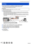 Page 287287SQW0021
Connecting with other devices
Printing
You can connect directly to a PictBridge-compatible printer for printing. • Some printers can print directly from the camera’s memory card. For details, see the manual for your printer
.
Preparations • Adjust the print quality or other settings on your printer, as needed. • Turn on the camera and printer

.
1Connect camera to printer • Check the plug direction and insert it straight in. (If the cable is inserted in the wrong direction, the plug could...