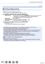 Page 288288SQW0021
Connecting with other devices
Printing
Printing multiple pictures
Multiple pictures are printed at one time.
1Press  to select [Multi Print] in step 3 (→287)
2Use   to select the item and press [MENU/SET] •[Multi Select]:               Scroll between pictures with    , select pictures to print with the 
[MENU/SET]. (Press [MENU/SET] again to release selection.)
   

                                            
 Use  to select [OK], and press [MENU/SET]. •[Select 
All]: 
               Print...