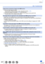 Page 321321SQW0021
Others
Q&A  Troubleshooting
It takes time to transmit an image to the WEB service.
 • Is the size of the image too large?→  Transmit after dividing the motion picture with [

Video Divide] (→214).
→ 
 Reduce the image size at [Size] 

(→271), and then send. 
 • It may take longer time to transmit when distance to the wireless access point is far.→  Transmit closer to the wireless access point.
The image that was supposed to have uploaded to the WEB service is not there.
 • Upload may not...