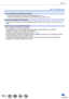 Page 322322SQW0021
Others
Q&A  Troubleshooting
I have forgotten the password for the Wi-Fi.→ 
 Execute the [Reset Wi-Fi Settings] in the [Setup] menu. 
 (→51)
However, the information you have set on the [Wi-Fi Setup] will be reset.
I cannot send images to an AV device.
 • Sending may fail depending on the operational status of the A

V device. Also, sending may take a 
while.
I cannot connect using the NFC function.
 • The smartphone is not NFC compatible. This function can be used with NFC compatible devices...