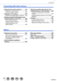 Page 99SQW0021
Contents
Connecting with other devices
 ■Enjoying 4K motion pictures .........274Viewing 4K motion pictures ................ ..... 274
Storing 4K motion pictures....................... 275
 ■Viewing on TV screen ..................... 276VIERA Link (HDMI) (HDAVI Control™) .... 278
 ■Storing recorded still pictures and 
motion pictures on your PC ...........
280
About supplied software .......................... 281
Installing supplied software...................... 283
Copying still pictures and...