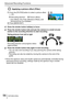 Page 5656SQT0359 (ENG)
Advanced Recording Functions
 Applying a picture effect (Filter)
  Press the [FILTER] button to select a picture effect 
(→44)
 Recording direction   Picture effects
 • [Toy Effect], [Toy Pop], [Miniature Effect], and  [Sunshine] are not available.
  Press [MENU/SET]
4Press the shutter button halfway to focus
5Press the shutter button fully and pan the camera in a small circular 
motion to the recording direction to start recording
Taking pictures from left to right
Recording direction...