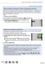 Page 105105SQW0023
Ajustes de coloración y calidad de la fotografía
Ajuste del balance del blanco
Ajuste del balance del blanco usando la temperatura del color
Puede ajustar el balance del blanco usando la temperatura del color. La temperatura del 
color es un valor numérico que expresa el color de la luz (unidad: K *
). Una imagen se 
hace azulada cuando el valor de la temperatura del color es más alto, y rojiza cuando el 
valor de la temperatura es más bajo.
*
 Kelvin
1Presione el botón [WB] (  ).
2Gire el...