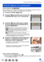 Page 148148SQW0023
Ajustes del obturador y de accionamiento
Toma de imágenes con autodisparador
Modo de grabación: 
Recomendamos usar un trípode. Esto también sirve para prevenir la vibración cuando se 
presiona el disparador, ajustando el autodisparador en 2 segundos.
1Presione el botón [  ] (  ).
2Presione   para seleccionar el icono del 
autodisparador ([  
 ], etc.) y presione .
3Presione   para seleccionar el ajuste 
de funcionamiento del autodisparador y 
presione [MENU/SET].
El obturador se activa después...