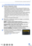 Page 154154SQW0023
Funciones para sujetos y propósitos específicos
Toma de imágenes automática a intervalos establecidos  [Interv. Tiempo-Disparo] 
4Presione el disparador a fondo.
 • La grabación se inicia automáticamente. • Durante la espera de grabación, la cámara se apaga automáticamente si no se realiza ninguna operación durante un intervalo preajustado. La grabación [ Interv
. 
Tiempo-Disparo] continuará aunque se apague la cámara; la cámara se enciende 
automáticamente en el momento del inicio de la...