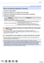 Page 269269SQW0023
Wi-Fi
Acerca de las conexiones
Edición de elementos registrados en Favoritos
1Presione el botón [Wi-Fi].
2Seleccione [Seleccionar un destino de mis favoritos].
3Seleccione el elemento de Favoritos que desee editar y presione .
4Seleccione el elemento.
ElementoDescripción
[Eliminar de mis favoritos] —
[Cambiar el orden en mis favoritos]Seleccione el destino
[Cambiar el nombre registrado]
 • Para obtener información sobre cómo escribir caracteres,  consulte “Introducción de texto”  (→

52).
 •...