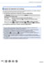 Page 290290SQW0023
Conexión con otros aparatos
Impresión
Ajustes de impresión en la cámara
Las opciones de ajuste incluyen el número de imágenes impresas y su tamaño. Realice 
los ajustes antes de seleccionar [Inicio impresión].
1Use   para seleccionar el elemento y presione [MENU/SET].
ElementoAjustes
[Impresión fecha] [ON] / [OFF] [N. copias] Ajusta el número de imágenes (hasta 999 imágenes)
[Tamaño papel] Cuando se selecciona [
 
 ], los ajustes de la impresora tienen 
prioridad.
[Disposición pág.][  ] (la...