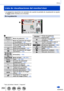 Page 293293SQW0023
Otros
60i
Lista de visualizaciones del monitor/visor
 • Las imágenes siguientes son ejemplos de cuando la pantalla de visualización se ajusta en [   ] (estilo monitor) en el monitor .
En la grabación
* [m] y [s] indican “minuto” y “segundo”.
    Modo de grabación (→59)
Modo de grabación de imagen 
en movimiento (→58)
   Modo de grabación de imagen en 
movimiento cuando [Foto 4K] se 
ajusta en [ON] (→195)
Ajuste personalizado  (→60)Modo de grabación de imagen 
panorámica (→150)...