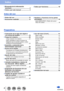 Page 44SQW0023
Índice
 ■Búsqueda de la información 
necesaria ............................................. 2
 ■Cómo usar este manual ....... .............. 3
 ■Antes del uso .................................... 12
 ■Accesorios estándar ........ ................. 13
Antes del uso
 ■Nombres y funciones de las partes 
principales
 ....... .................................. 14
Botón [MENU/SET] / Botón del cursor / 
Disco de control .................
........................ 18
Preparativos
 ■Colocación de la tapa...