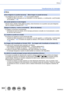 Page 302302SQW0023
Otros
Visualizaciones de mensajes
 ■Otros
[Unas imágenes no pueden borrarse]     [Esta imagen no puede borrarse]
 • Las imágenes que no son DCF (→

67) no se pueden eliminar.
→ 
 
Guarde 
 los datos necesarios en un ordenador o en otro aparato y, a continuación, use [Formato] 
en la cámara. (→26)
[No puede ajustarse en esta imagen]
 • [

Ajuste impre.], [Editar Título], [Marcar texto] y otras funciones no se pueden usar para imágenes 
que no cumplan el estándar DCF  (→67).
[Apague la cámara y...