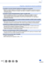 Page 313313SQW0023
Otros
Preguntas y respuestas de solución de problemas
La pantalla se oscurece durante la grabación de imágenes en movimiento.
 • Mientras se graban imágenes en movimiento, es posible que la pantalla se oscurezca al pasar el tiempo para reducir el consumo de energía. Este estado, no obstante, no afectará a la imagen en 
movimiento grabada.
La pantalla se queda momentáneamente en negro o se graba ruido.
 • Durante la grabación de imágenes en movimiento, es posible que la pantalla se quede en...