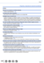 Page 325325SQW0023
Otros
Preguntas y respuestas de solución de problemas
 ■Otros
El menú no se muestra en el idioma deseado.
 • Cambie el ajuste [Idioma
] (→49).
La cámara hace ruido al sacudirla.
 • Este sonido lo hace el objetivo al moverse y no es ningún fallo.
El objetivo hace un ruido de clic.
 • Cuando se encienda o se apague la cámara, se mueva el objetivo o se realice una operación de  apertura, es posible que se oiga un ruido así. No se trata de ningún problema de funcionamiento.
 • Cuando cambie el...