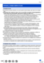 Page 326326SQW0023
Otros
Avisos y notas sobre el uso
Cuando la use
 ●La cámara se puede calentar si se usa durante mucho tiempo, pero esto no es ningún 
fallo.
 ●Mantenga esta unidad tan lejos como sea posible de equipos electromagnéticos 
(como hornos de microondas, televisores, juegos de vídeo, etc.).
 • Si usa esta unidad encima o cerca de un 
TV, las imágenes y/o el sonido de la misma 
puede que sean distorsionados por la radiación de ondas electromagnéticas.
 • No use esta unidad cerca de teléfonos móviles...