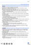 Page 328328SQW0023
Otros
Avisos y notas sobre el uso
Batería
La batería es una batería recargable de iones de litio.
Esta batería se ve afectada fácilmente por la temperatura y la humedad, en mayor 
medida cuando la temperatura sea alta o baja.
 ●El tiempo necesario para cargar cambia dependiendo de las condiciones de uso de 
la batería. La carga tarda más a temperaturas altas o bajas y cuando la batería no ha 
sido utilizada durante algún tiempo.
 ●La batería se calentará durante la carga y estará caliente...