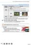 Page 101101
Focus, Brightness (Exposure) and Color tone Settings
Taking pictures with Manual Focus
Operation Touch operationDescription
   DragMoves the enlarged area.
— Pinch in /  
Pinch out Enlarges/reduces the AF area in small steps.
—
Enlarges/reduces the AF area in large steps.
—
*1
Switches the enlarged display. (windowed/full screen)*2
[DISP.] [Reset]Resets the area to be enlarged back to the center.
*1 This setting is not available in Intelligent  Auto Mode.*2   The image of a part of the screen can be...