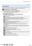 Page 210210
Using Menu Functions
Menu list
[Playback Mode]
Recorded pictures can be played back in a variety of ways. ([Normal Play], [Picture Only], 
[Video Only], [4K PHOTO], [Post Focus], [Category Play], [Favorite Play])
 →  [Playback] → [Playback Mode]
1Use   to select the item and press [MENU/SET] • If you select [Video Only], 4K burst files recorded with the 4K Photo function and pictu\
res 
recorded using [Post Focus] will also be played back.
2(When selecting [Category Play])Use     to select the...