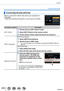 Page 263263
Wi-Fi
About connections
Connecting directly ([Direct])
Select a connection method with which your equipment is 
compatible.
 • Read the operating instructions of your device for details.
Connection methodDescription
[Wi-Fi Direct]
1Set the device to Wi-Fi Direct® mode
2Select [Wi-Fi Direct] on the camera screen
3On the camera screen, select the device to connect to
[WPS Connection] [WPS (Push-Button)]
1Select [WPS (Push-Button)]
2Set the device to WPS mode • You can wait longer for a connection by...