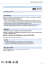 Page 205205
Uso de funciones de menú
Lista de menús
[Autodis. Auto Off]
El autodisparador se cancela si se apaga la unidad.
[No. reinicio]
Restaure los números de archivos de imágenes. (El número de la\
 carpeta se actualiza y 
el número del archivo empieza por 0001.)
 • Para reiniciar el número de carpeta a 100:  Primero, formatee la tarjeta y reinicie los números de archivo usando\
 [No. reinicio ]. A

 
continuación, seleccione [Sí] en la pantalla de restablecimiento de números de carpeta.
 ●Se puede asignar...