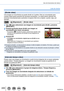 Page 220220
Uso de funciones de menú
Lista de menús
[Divide video]
Una imagen en movimiento se puede dividir en 2 partes. Esto es convenien\
te para 
cuando usted quiere guardar las escenas necesarias, o si usted quiere el\
iminar las 
escenas innecesarias para aumentar el espacio libre de su tarjeta, cuand\
o viaja, por 
ejemplo.
 →  [Reproducir] → [Divide video]
1Use   para seleccionar una imagen en movimiento para dividir y presione 
[MENU/SET]
2Presione  donde desee dividir una imagen en 
movimiento para...