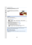 Page 267267
11. Using the Wi-Fi function
Displaying pictures on a TV
1Select the menu. (P53)
2Select [Via Network] or [Direct], and connect.  (P287)
3Select a device you want to connect.
•When the connection is established, the screen is displayed.
4Take or play back pictures on this unit.
•To change the setting or disconnect, press [Wi-Fi].  (P250)
(You can also terminate the connection by performing the follow ing operations:
>   [Setup] > [Wi-Fi] > [Wi-Fi Function] > [Yes] )
•When a TV is connected to this...