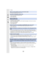 Page 323323
13. Others
[Memory Card Error]/[This memory card cannot be used]
•
Use a card compatible with this unit. (P18)
[Insert SD card again]/[Try another card]
•
An error has occurred accessing the card.
Insert the card again.
•Insert a different card.
[Read Error/Write Error 
Please check the card]
•
It has failed to read or write data.
Remove the card after turning this unit off. Insert the card ag ain, turn this unit on, and try to 
read or write the data again.
•The card may be broken.
•Insert a...