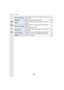 Page 333333
13. Others
[Self Timer Auto Off]Sets whether or not to cancel the self-timer when this unit 
is turned off. P67
[No.Reset]
Returns the image file number to 0001. P67
[Reset]The recording or setup/custom settings are reset to the 
default. P67
[Reset Wi-Fi Settings]Reset all settings in the [Wi-Fi] menu to factory default 
settings.
(Excluding [LUMIX CLUB] ) P68
[Pixel Refresh]
It will perform optimization of imaging device and image 
processing.
P68
[Sensor Cleaning]Dust reduction to blow off the...