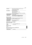 Page 4545
Others
 (ENG) SQT0534
Wireless transmitter
Battery Charger (Panasonic DE-A99B):
Information for your safety
Equipment mobility:
Movable
Battery Pack (lithium-ion) (Panasonic DMW-BLH7PP):
Information for your safety
DimensionsApprox. 106.5 mm (W)k64.6 mm (H) k33.3 mm (D)
[4.2 q (W) k2.55 q(H) k1.32 q (D)]
(excluding the projecting parts)
Mass
 (Weight) Approx. 266g/0.59 lb
[with the card and battery]
Approx. 236 g/0.53 lb (camera body)
Approx. 336 g/0.74 lb
[with the Interchangeable lens (H-FS12032),...