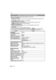 Page 50VQT2A6350
Básico
Sólo las funciones siguientes pueden ajustarse en este modo.
Menú del modo [REC]
–[ASPECTO] (P122)/[TAMAÑ. IM.] (P123)/[CALIDAD] (P124)/[RECONOCE CARA] (P124)/
[ESTAB.OR]
¢1 (P125)
¢1 Sólo puede ser ajustado el [MODE1] o el [MODE2].
[IM. MOVIMIENTO] menú del modo
–[MODO DE GRAB.] (P111)/[CALIDAD GRA.]
¢2 (P111)/[CORTA VIENTO] (P113)
¢2 [ ] para [VIDEO JPEG] no puede ser ajustado.
Menú [MENÚ PERSONALIZ.]
–[MEM. AJ. CLIENTE] (P108)/[VIS. INFO. LCD] (P132)/[LÍNEA GUÍA] (P133)/
[VISUA....