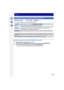 Page 129129
Recording
Applicable modes: 
You can set a flash type at [Firing Mode] in [Flash].
•
When [MANUAL] is set, the luminosity ratio ([1/1], etc.) is displayed on the flash icon on the 
screen.
•When [WIRELESS]  is set, [WL] is displayed on the flash icon on the screen.
1Select [Flash] in the [Rec] menu. (P37)2Press 3/4  to select [Manual Flash Adjust.] and then press [MENU/SET].
3Press  2/1  to select an item and then press [MENU/SET].
•You can set from [1/1] (full brightness) to [1/128] in steps of...