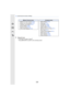 Page 31611 . Customizing the Camera’s Settings
316
5Press [ ].
•It will return to screen of step1.
Press [MENU/SET] to switch to the recording screen.
[Motion Picture] menu [Custom] menu
–[Motion Pic. Rec Format] (P193)–[Motion Pic. Rec Quality]  (P193)–[Variable Frame Rate] (P215)
–[Picture Mode] (P200)–[Synchro Scan] (P218)–[Time Code Display]  (P214)
–[Silent Mode] (P170)–[Peaking] ( P 111 )–[Histogram]  (P309)
–[Guide Line]  (P309)–[Zebra Pattern] (P210)–[Monochrome Live View]  (P211)
–[Rec Area]...