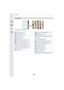 Page 359359
13. Others
•Only displayed in the monitor.
In recording
˜˜
Fn9
Fn9
Fn9
Fn9
Fn10
Fn10
Fn10
Fn10 Fn7
Fn7
Fn7
Fn7
Fn6
Fn6
Fn6
Fn6
Fn8
Fn8
Fn8
Fn8ISO
ISO
SS
SS
SS
F
F
Touch zoom (P167)
Touch Shutter  (P89)
Touch AE (P90)
Peaking ( P 111 )
Fn6 (Function button)  (P319)
Fn7 (Function button) (P319)
Fn8 (Function button) (P319)
Fn9 (Function button) (P319)
Fn10 (Function button)  (P319)
Color (P75)
·
AE
Fn6
Fn7
Fn8
Fn9
Fn10
Defocus control function (P74 , 79)
Brightness  (P75, 79)
Type of defocus...