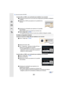 Page 261261
10. Uso de la función Wi-Fi/NFC
Cuando utilice un SSID y una contraseña para establecer una conexión
1 Encienda la función Wi-Fi en el menú de configuración del teléfono inteligente 
o tableta.
2 Seleccione el SSID que aparece en la pantalla de la 
cámara.
3 Introduzca la contraseña que aparece en la pantalla 
de la cámara. 
(Solo cuando realice la conexión por primera vez)
4 Inicio “ Image App ”. (P258)
•
El método de conexión varía en función de su teléfono inteligente o tableta.
Si utiliza un...