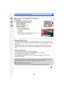 Page 148148
6. Focus and Brightness (Exposure) Settings
∫Displaying the MF Assist
•It can be displayed by rotating the focus ring, pinching out  (P15) the screen, or touching the 
screen twice. (In [Miniature Effect] of Creative Control Mode, it cannot be displayed by touching 
the screen)
•It can also be displayed by pressing  2 of the cursor button to display the MF area setup 
screen, using the cursor button to decide the MF area position, and then pressing [MENU/
SET] .
∫ Closing the MF Assist
•It will close...